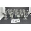 Image 1 : DUNCAN MILLER CANTERBURY WATER GOBLETS 7 qty. 6