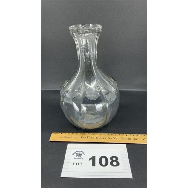 DUNCAN MILLER NO 72 WATER BOTTLE 10 in tall