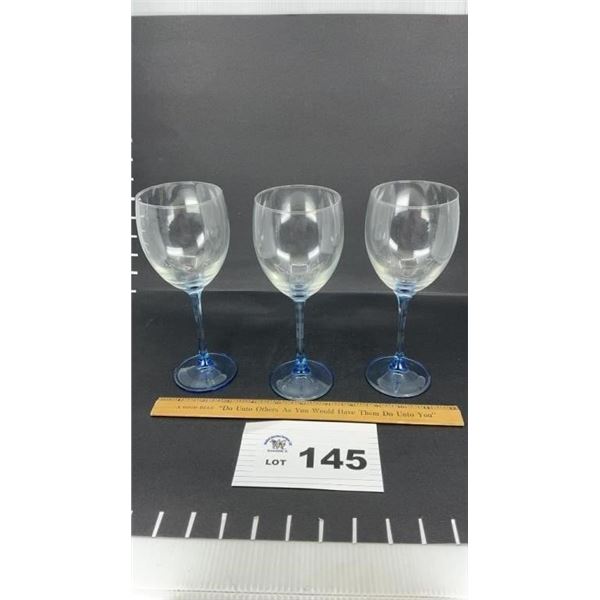 LUMINERE WINE GLASSES 8 in 3 pcs