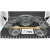 Image 1 : HEISY GLASS CO MASTER BOWL & 6 BERRYBOWLS