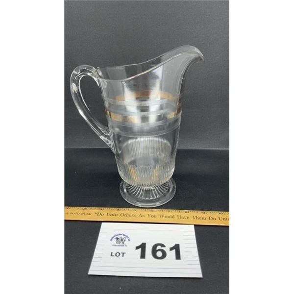 FOOTED PITCHER 9 inch tall