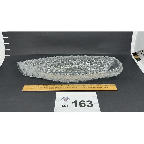 FENTON DAISY & BUTTON BOAT 14 inches long