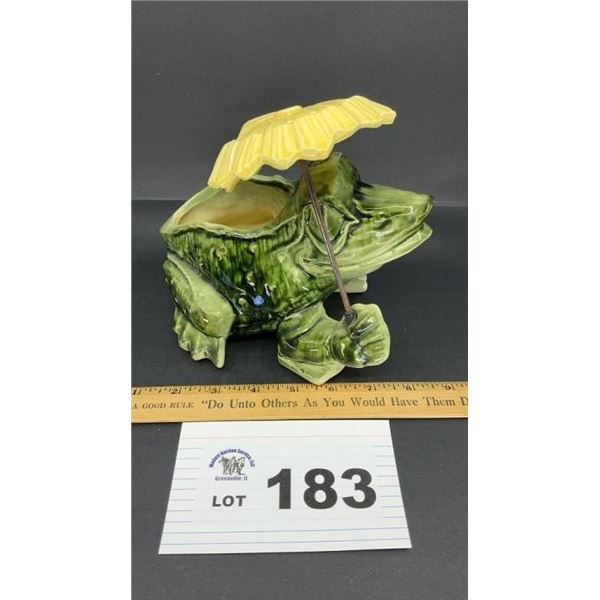 McCOY FROG & UMBRELLA PLANTER 7 inches HT