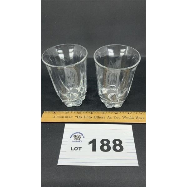 DUNCAN MILLER CANTERBURY TUMBLERS 2. 4 inches
