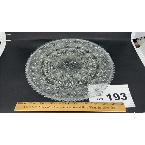 DUNCAN MILLER GLASS EGG PLATE