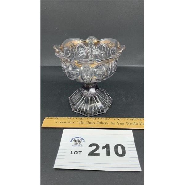 EAPG LEAF & STAR JELLY COMPOTE 5 inches