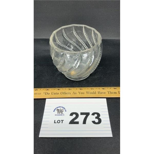 DUNCAN MILLER BEADED SWIRL OPEN SUGAR BOWL