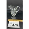 Image 1 : VINTAGE PEDESTAL CREAMER PITCHER, ETCHED 7 i