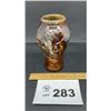 Image 3 : McCOY 7 inch EMBOSSED, BROWN DRIP GLAZE VASE
