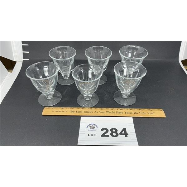 DUNCAN MILLER CANTERBURY FOOTED GLASSES 6