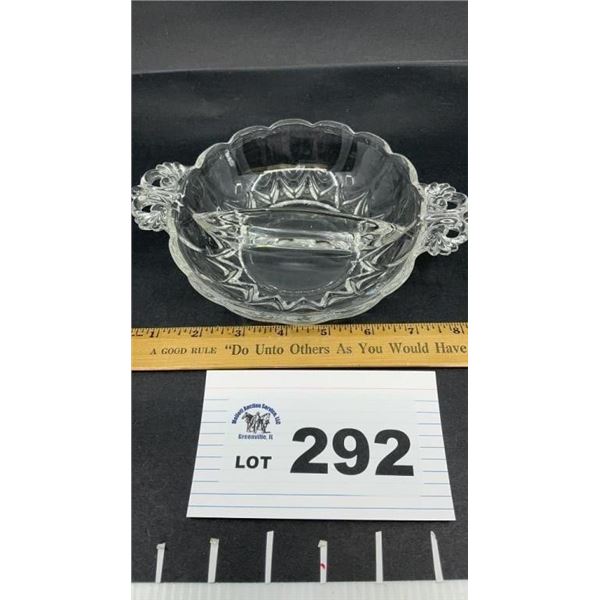 NEW MARTINSVILLE. "JANICE" DIVIDED DISH