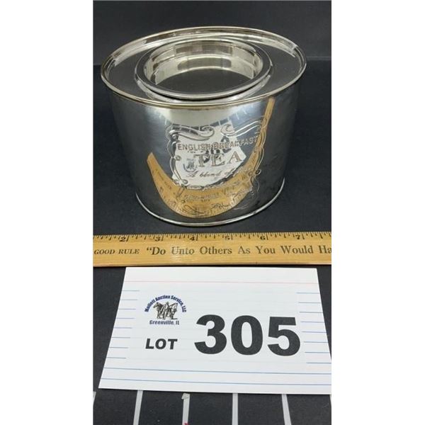 SILVER TEA CANISTER