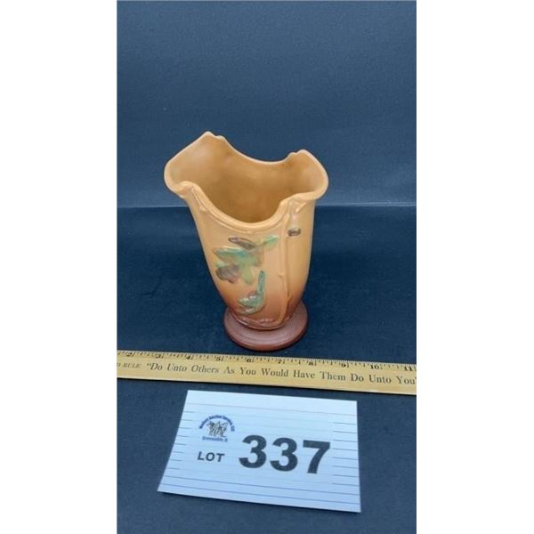 WELLER POTTERY OAK LEAF VASE6 INCHES TALL