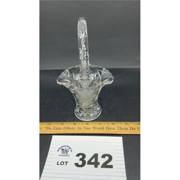 DUNCAN MILLER BASKET, 8 INCHES TALL