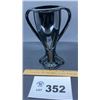Image 1 : FOSTORIA 1920 TUT VASE, BLACK. 9 INCHES TALL