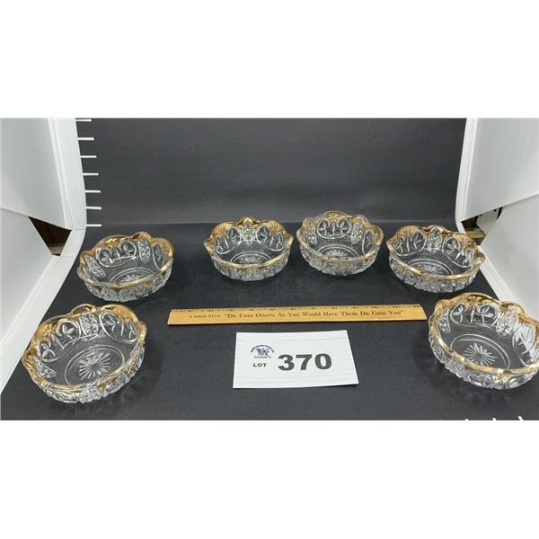 6 NEW MARTINSVILLE LEAF AND STAR  BOWLS