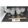 Image 1 : DUNCAN MILLER MARTI GRAS STEMWARE 6 INCHES TALL