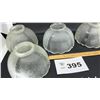 Image 3 : 4 FROSTED GLASS SHADES/ SCONCE 4 1/2 INCHES TALL