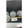 Image 4 : 4 FROSTED GLASS SHADES/ SCONCE 4 1/2 INCHES TALL