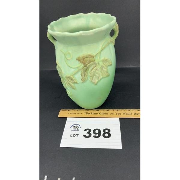 WELLER POTTERY VASE, BLACKBERRY, 8 INCHES TALL