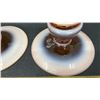 Image 2 : PAIR OF FENTON CAMEO OPALESCENT CANDLE STICKS,