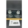 Image 1 : FOSTORIA CLEAR GLASS CANDLE HOLDERS