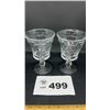 Image 1 : ELEGANT GLASS SWIRL GOBLETS 2