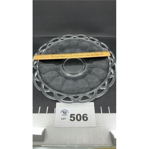 IMPERIAL GLASS UNDERPLATE  FOR PUNCH BOWL