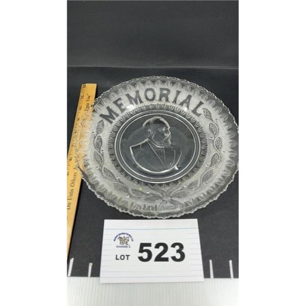 PRESIDENT GARFIELD MEMORIAL PLATE