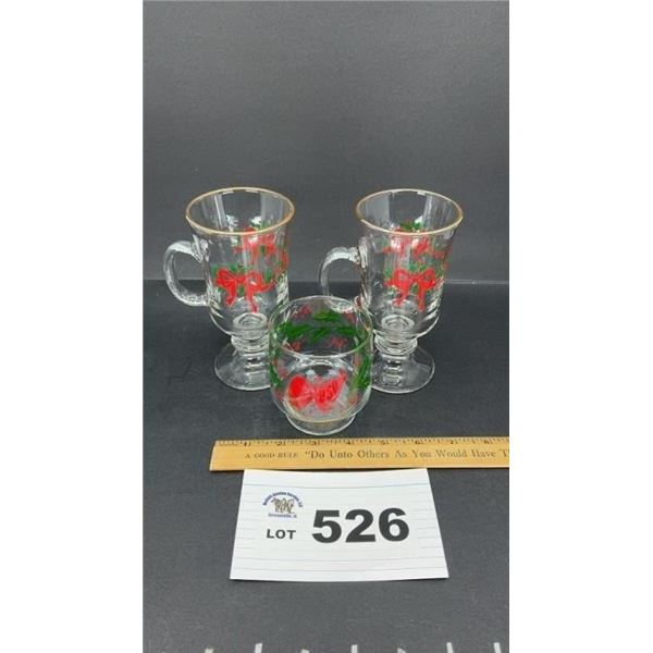 LIBBEY CHRISTMAS TUMBLERS