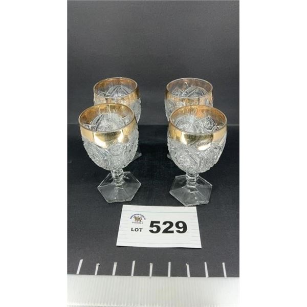 CAMBRIDGE NO. 2669 GLASS GOBLETS 4