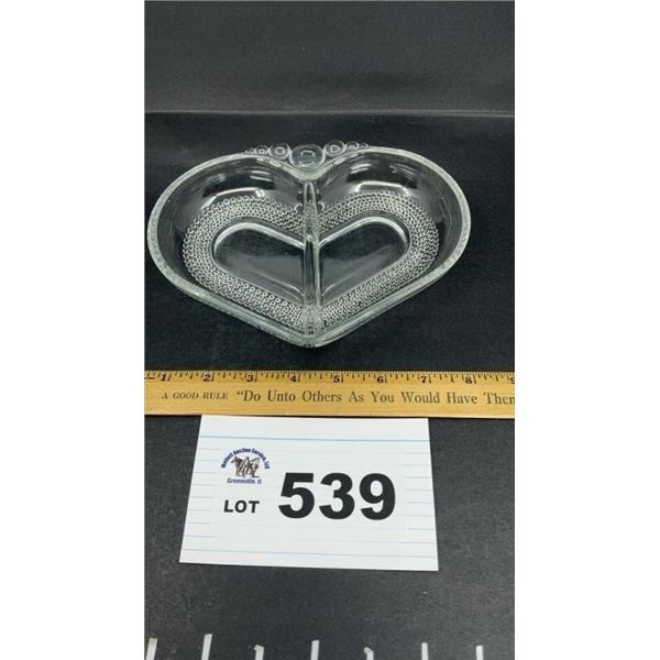 DUNCAN MILLER " TEARDROP" DIVIDED RELISH TRAY