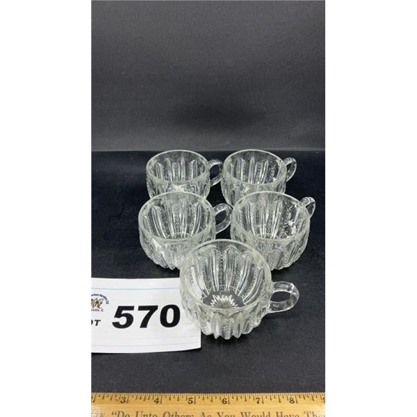 DUNCAN MILLER MARDI GRAS PUNCH BOWL CUPS 5