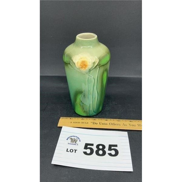 WELLER 7 inch VASE chipped rim