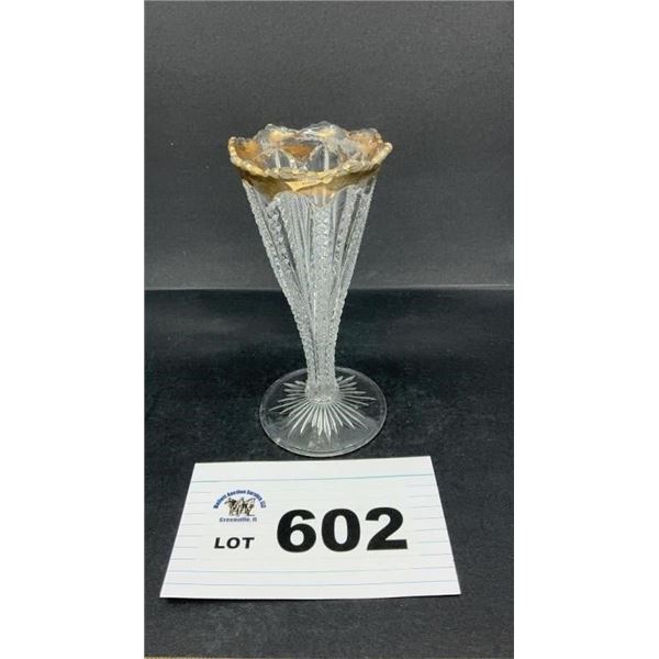 GEO DUNCAN MARDI GRAS VASE 6 inches