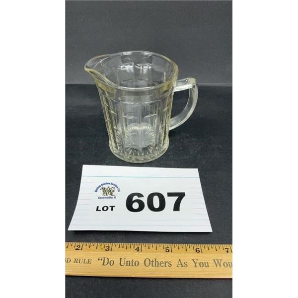HAZEL ATLAS 4 inch CREAMER PITCHER