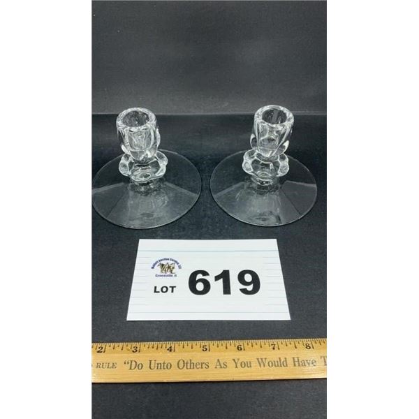 DUNCAN MILLER CANDLE HOLDERS