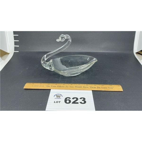 DUNCN MILLER GLASS SWAN