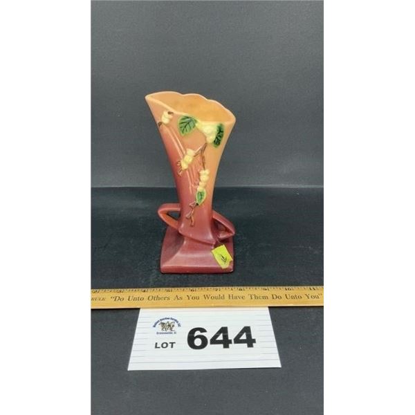 ROSEVILLE POTTERY SNOWBELL VASE - CHIP