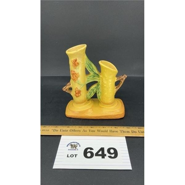 ROSEVILLE POTTERY TWIN BUD VASE