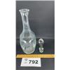 Image 2 : GLASS WINE/SPIRIT DECANTER WITH STOPPER, 12