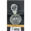 Image 2 : CRYSTAL DECANTER WITH STOPPER 9 INCHES TALL