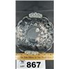 Image 2 : NEW MARTINSVILLE GLASS JANICE SILVER OVERLAY DISH