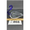 Image 1 : TIFFIN GLASS SWAN CANDY DISH