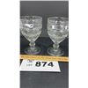 Image 2 : FOSTORIA GLASS CO.  HERMATUBE GOBLETS