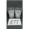 Image 1 : INDIANA GLASS CO. DIAMOND POINT TUMBLERS