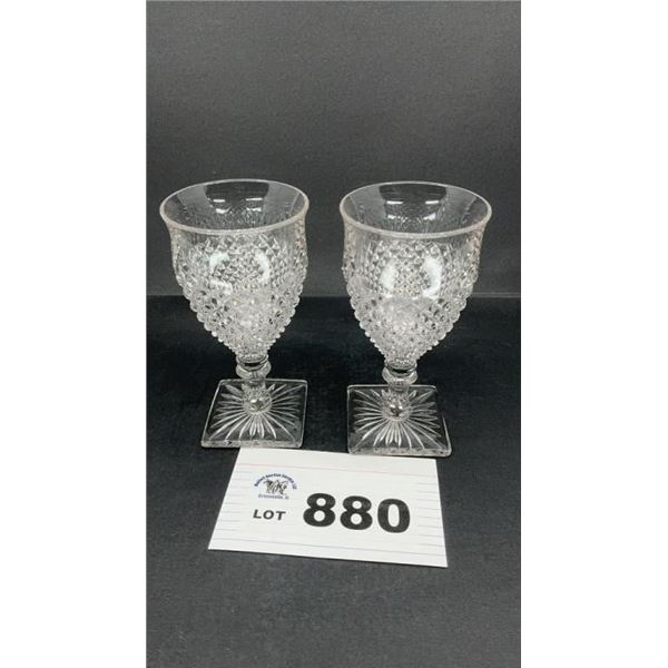 WESTMORELAND ENGLISH HOBNAIL GOBLETS