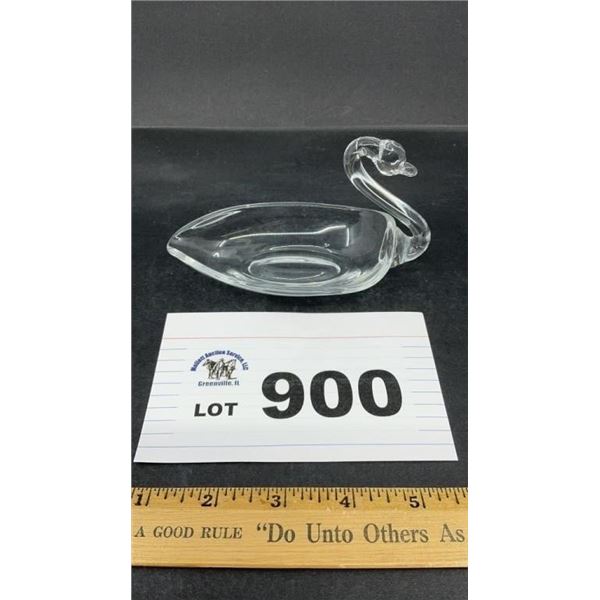 DUNCAN MILLER 3 inch GLASS SWAN