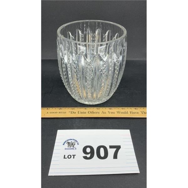 DUNCAN MILLER MARI GRAS BISCUIT JAR 6 inch