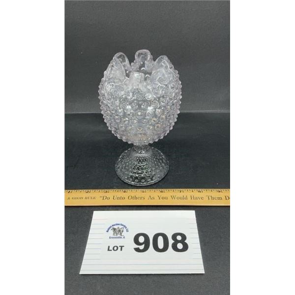 HOBNAIL "ROSE BOWL" VASE 7 inch tall
